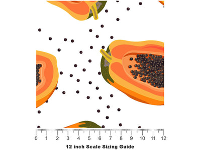 Going Solo Fruit Vinyl Film Pattern Size 12 inch Scale~Rwraps Going Solo Fruit Sizing Chart~2