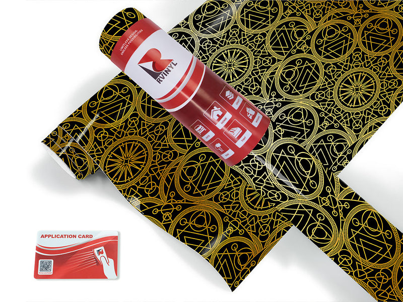 gold alchemy mandala Craft Vinyl Roll