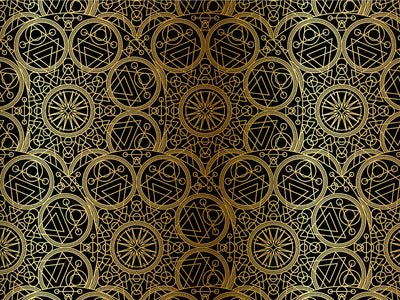 Gold Alchemy Mandala Vinyl Wrap Pattern~Rwraps Series 914 Digitally Printed Vinyl Wrap~0