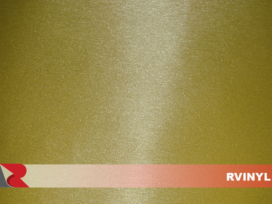 Gold Brushed Aluminum Sticker