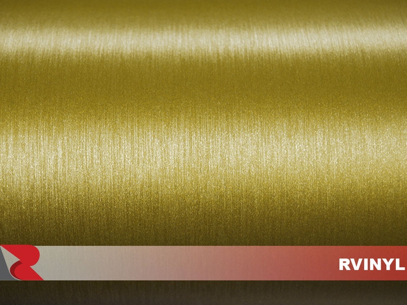 Gold Brushed Aluminum Film With Air Egress