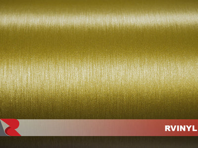 Gold Brushed Aluminum Film With Air Egress