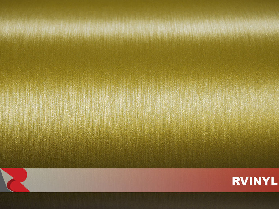 Gold Brushed Aluminum Film With Air Egress