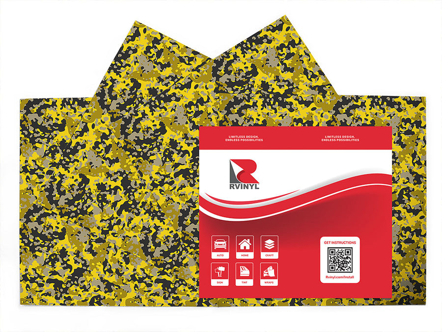 gold erdl camouflage Craft Vinyl Sheet Pack