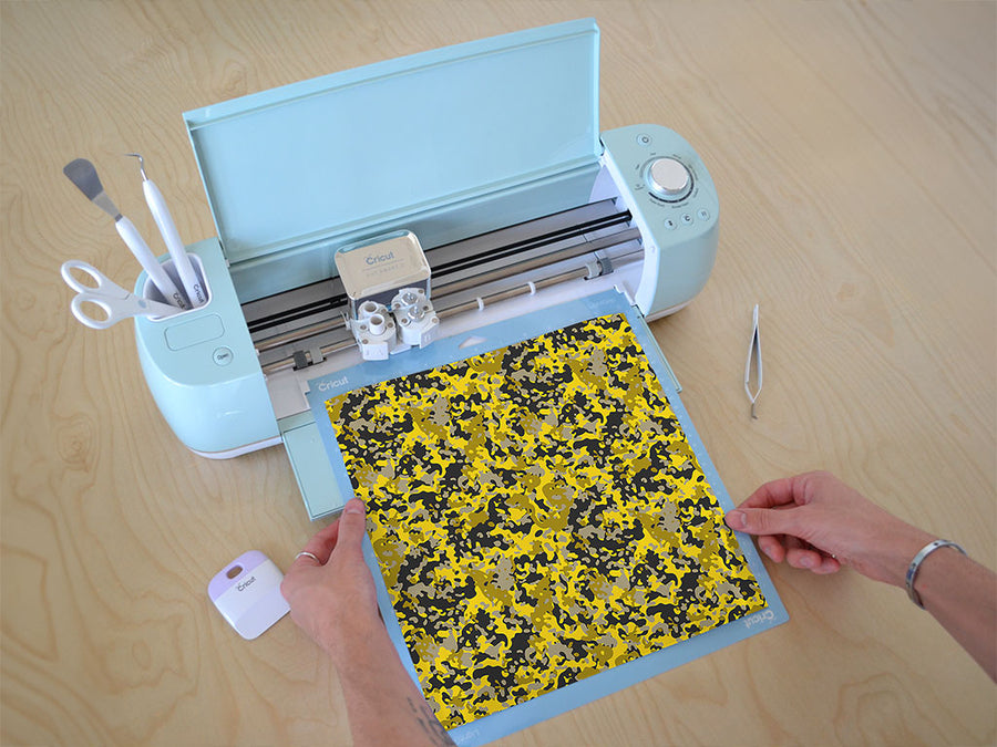gold erdl camouflage Cricut Compatible Vinyl