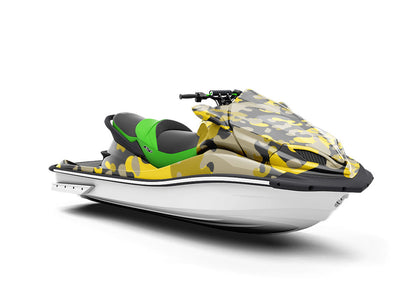 Gold ERDL Camouflage Jet Ski Vinyl Customized Wrap