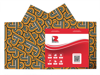 gold finger retro Craft Vinyl Sheet Pack