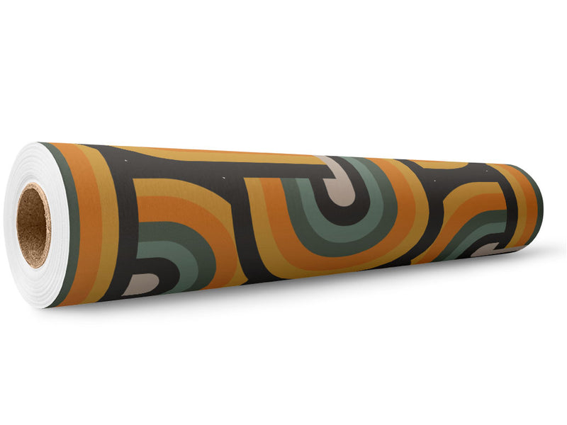 Gold Finger Retro Wrap Film Wholesale Roll~Rwraps Series 914 Digitally Printed Vinyl Roll~5