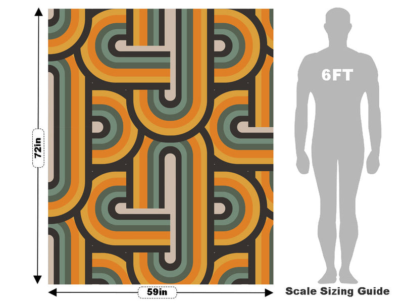 Gold Finger Retro Vehicle Wrap Scale~Rwraps Series 914 Gold Finger Retro Measurements~1