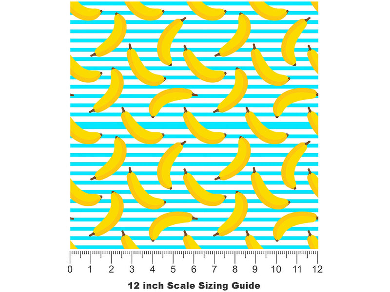Gold Finger Fruit Vinyl Film Pattern Size 12 inch Scale~Rwraps Gold Finger Fruit Sizing Chart~2