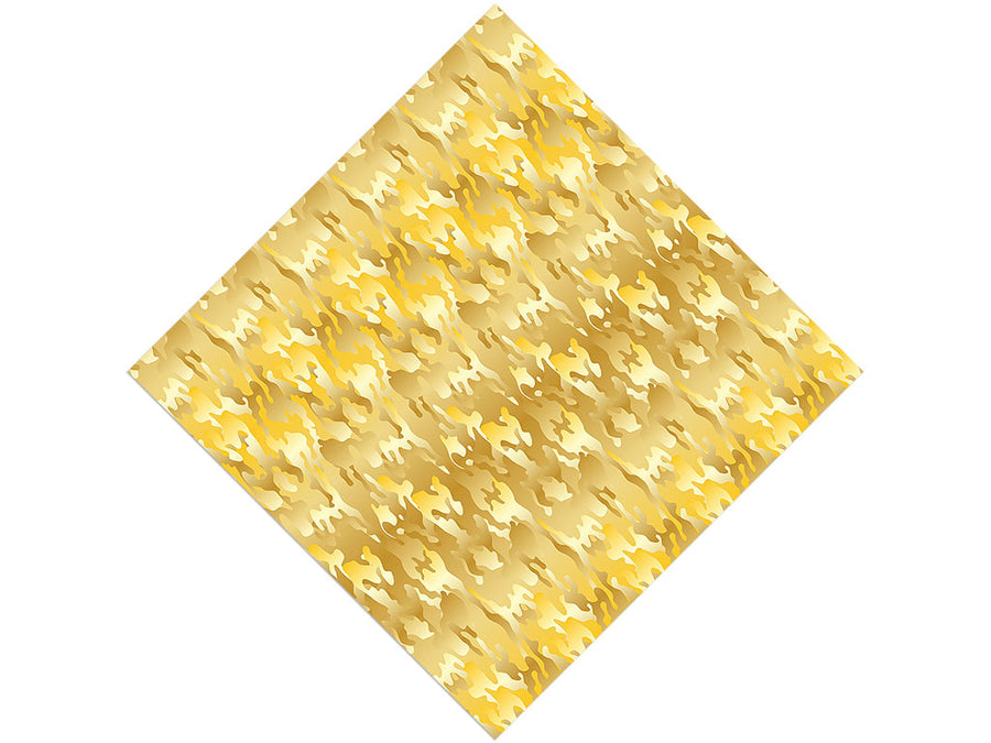 Gold Foil Camouflage Vinyl Wrap Pattern