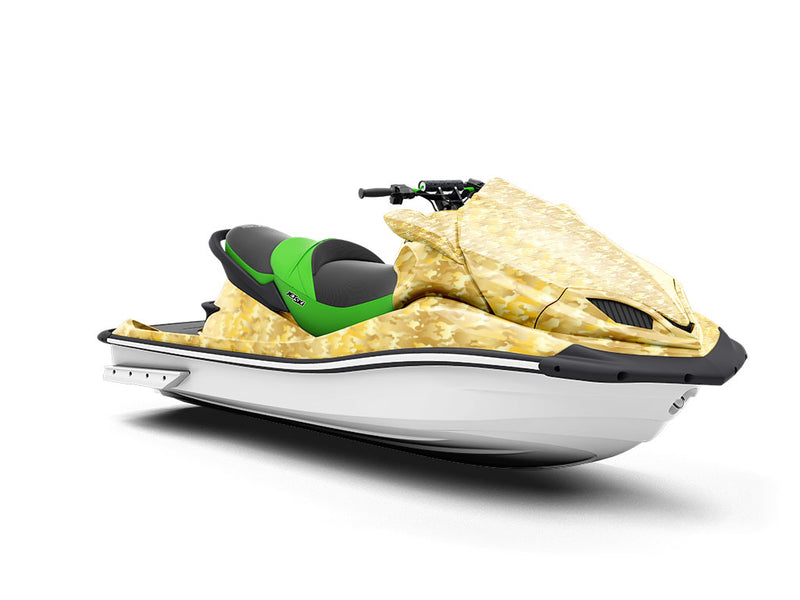 Gold Foil Camouflage Jet Ski Vinyl Customized Wrap