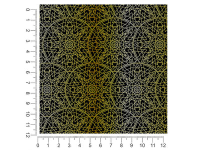 gold geometric mandala 1ft x 1ft Craft Sheets