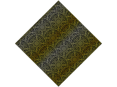 Gold Geometric Mandala Vinyl Wrap Pattern