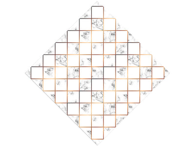 Gold Inlay Tile Vinyl Wrap Pattern