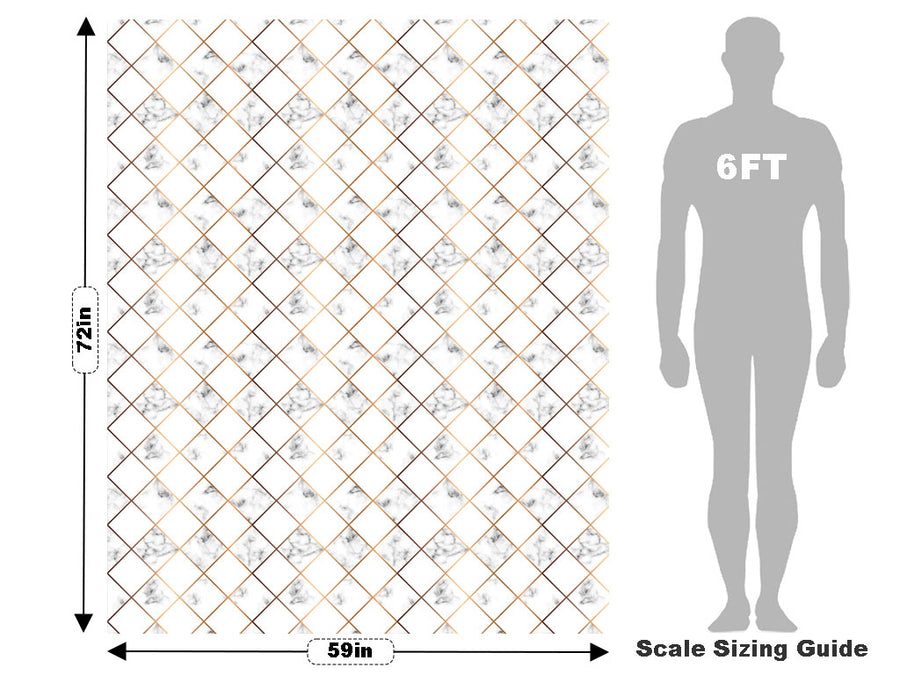 Gold Inlay Tile Vehicle Wrap Scale~Rwraps Series 914 Gold Inlay Tile Measurements~2