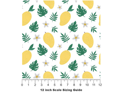 Gold Nugget Fruit Vinyl Film Pattern Size 12 inch Scale~Rwraps Gold Nugget Fruit Sizing Chart~2