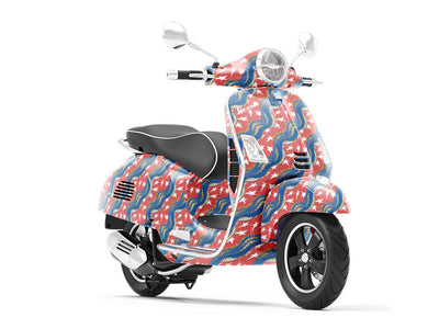 Gold Rush Americana Vespa Scooter Wrap Film