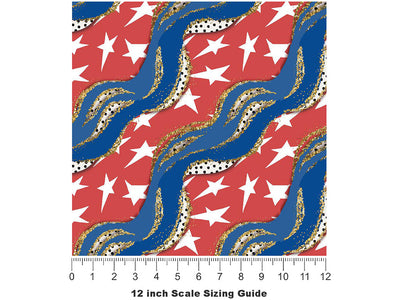 Gold Rush Americana Vinyl Film Pattern Size 12 inch Scale~Rwraps Gold Rush Americana Sizing Chart~3