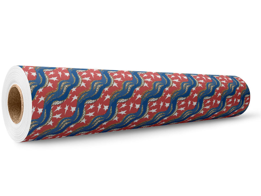 Gold Rush Americana Wrap Film Wholesale Roll~Rwraps Series 914 Digitally Printed Vinyl Roll~5
