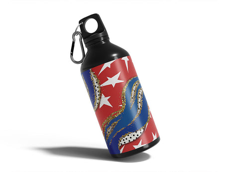 gold rush  Water Bottle DIY Stickers