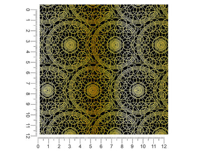 gold venn mandala 1ft x 1ft Craft Sheets
