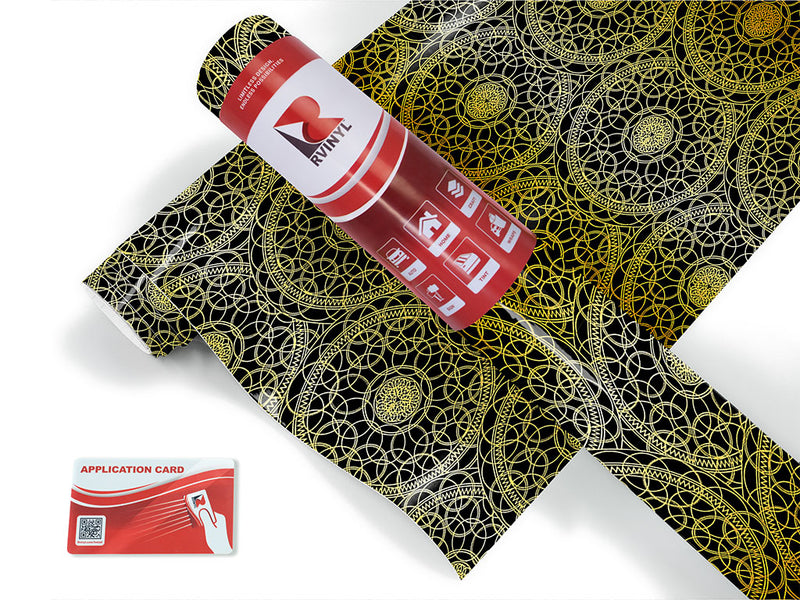 gold venn mandala Craft Vinyl Roll