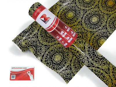 gold venn mandala Craft Vinyl Roll