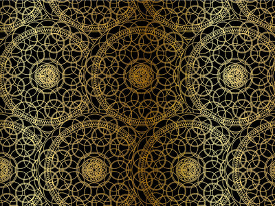 Gold Venn Mandala Vinyl Wrap Pattern~Rwraps Series 914 Digitally Printed Vinyl Wrap~0
