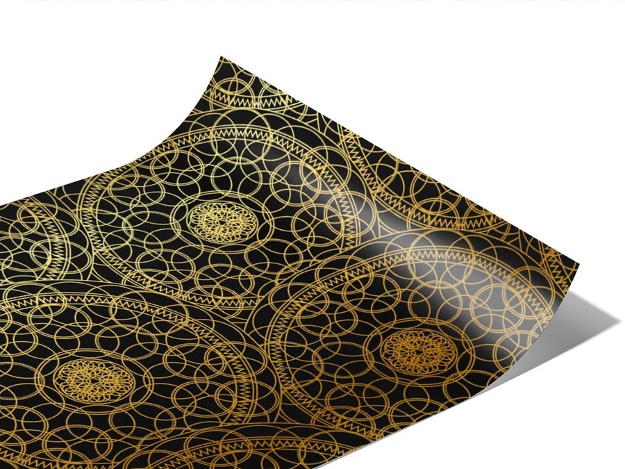 Gold Venn Mandala Vinyl Wraps~Rwraps Series 914 Digitally Printed Vinyl Wrap~0