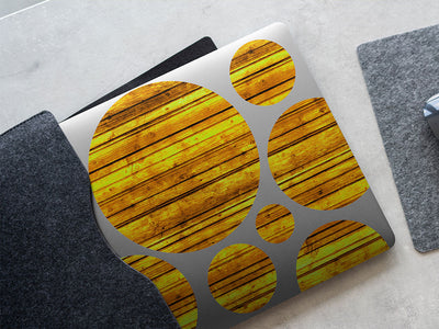 gold  DIY Laptop Stickers