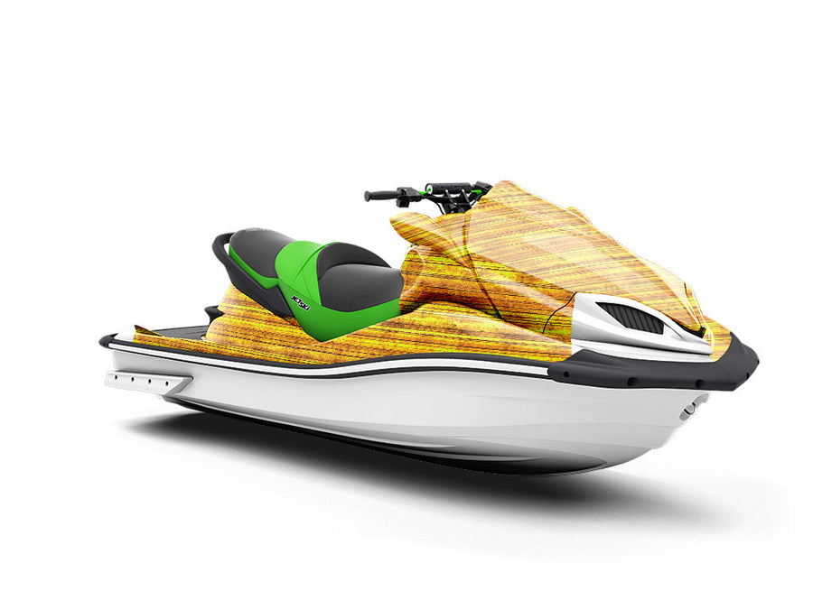 Gold  Wood Plank Jet Ski Vinyl Customized Wrap