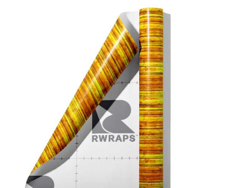 Gold  Wood Plank Wrap Film Sheets~Rwraps Series 914 Gold  Wood Plank Scrolled Sheet~4