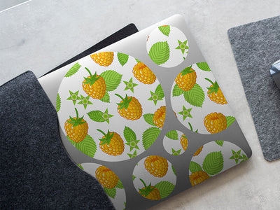 golden anne fruit DIY Laptop Stickers