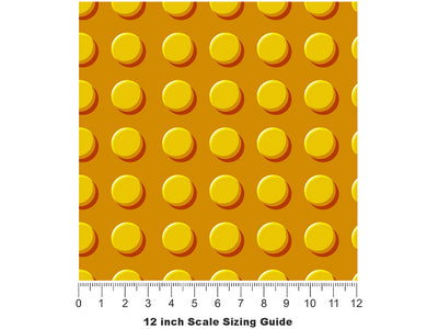 Golden Brick Toy Room Vinyl Film Pattern Size 12 inch Scale~Rwraps Golden Brick Toy Room Sizing Chart~2