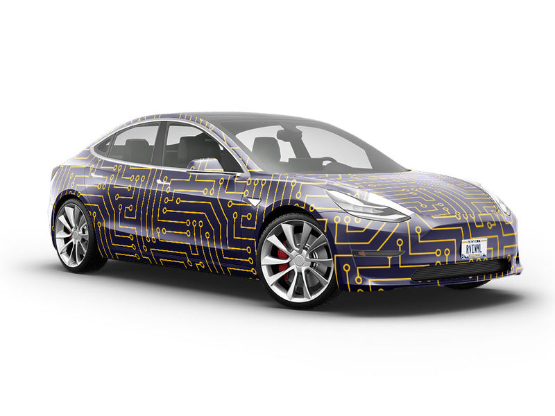Golden Connectors Technology Vehicle Vinyl Wrap