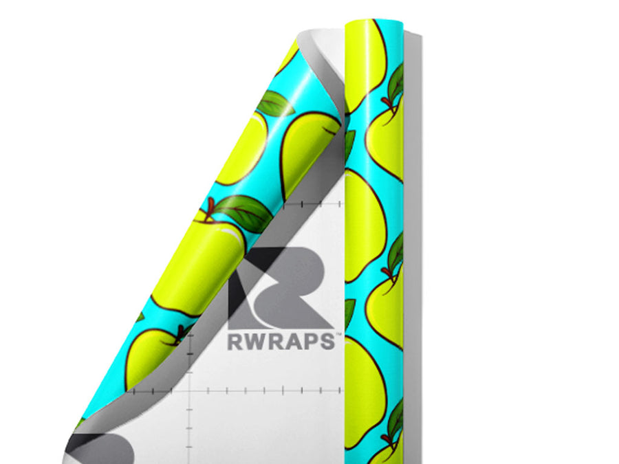 Golden Delicious Fruit Wrap Film Sheets~Rwraps Series 914 Golden Delicious Fruit Scrolled Sheet~3