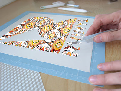 golden eye art deco Easy Weed Craft Vinyl