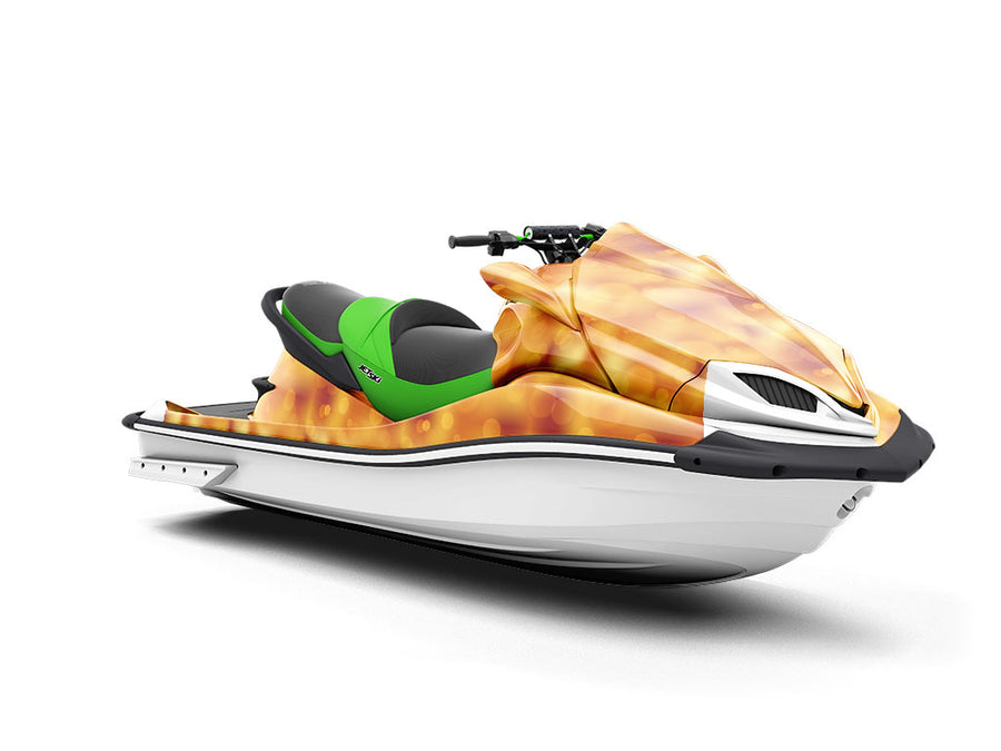 Golden Future Bokeh Jet Ski Vinyl Customized Wrap