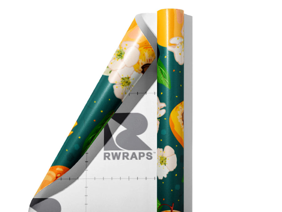 Golden Glory Fruit Wrap Film Sheets~Rwraps Series 914 Golden Glory Fruit Scrolled Sheet~3