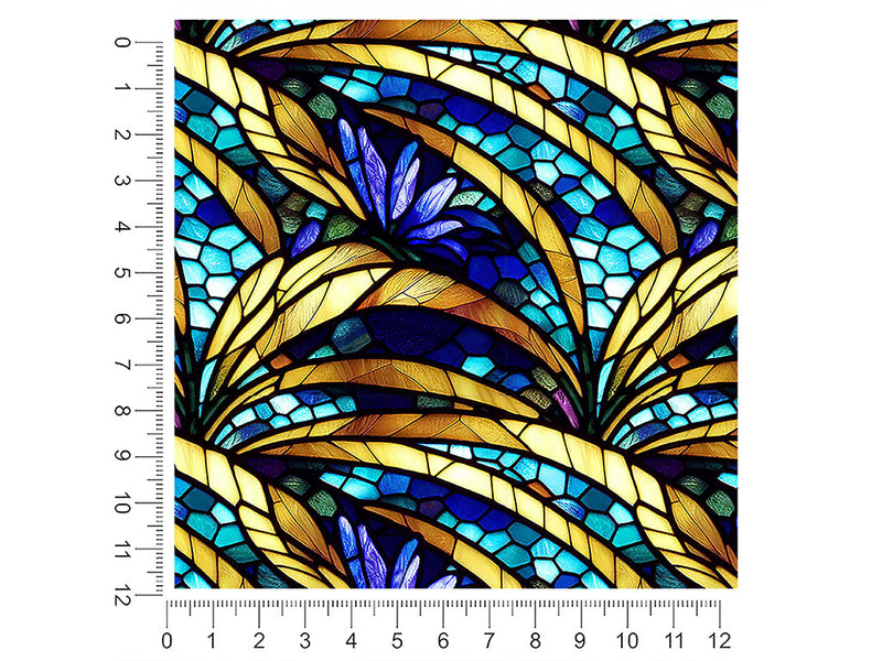golden growth stained glass 1ft x 1ft Craft Sheets