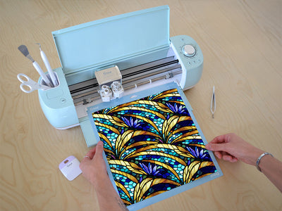 golden growth stained glass Cricut Compatible Vinyl