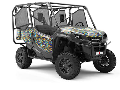 Golden Growth Stained Glass Utility Vehicle Vinyl Wrap