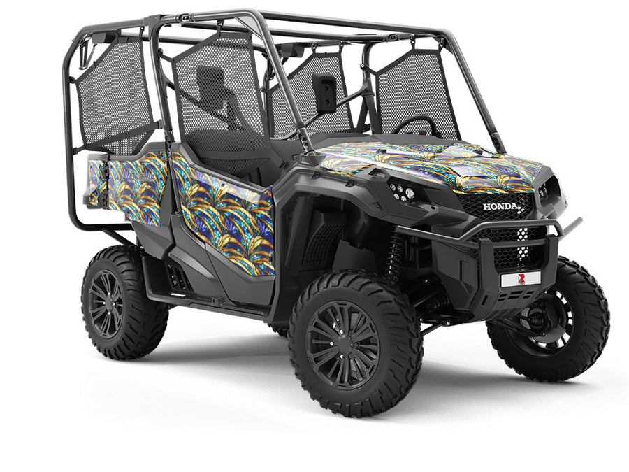 Golden Growth Stained Glass Utility Vehicle Vinyl Wrap