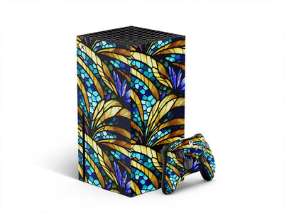 golden growth stained glass XBOX DIY Decal