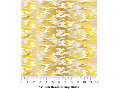 Golden Guise Camouflage Vinyl Film Pattern Size 12 inch Scale~Rwraps Golden Guise Camouflage Sizing Chart~3