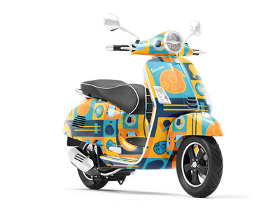 Golden Meat Food Vespa Scooter Wrap Film
