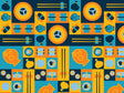 Golden Meat Food Vinyl Wrap Pattern~Rwraps Series 914 Digitally Printed Vinyl Wrap~0