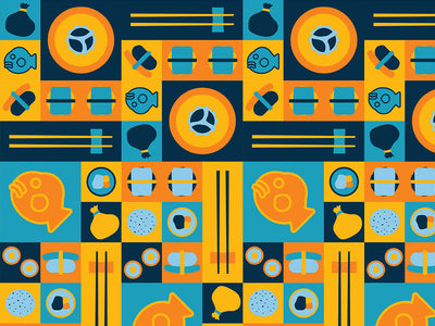 Golden Meat Food Vinyl Wrap Pattern~Rwraps Series 914 Digitally Printed Vinyl Wrap~0