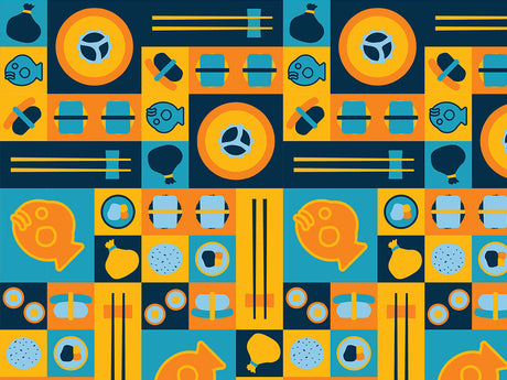 Golden Meat Food Vinyl Wrap Pattern~Rwraps Series 914 Digitally Printed Vinyl Wrap~0